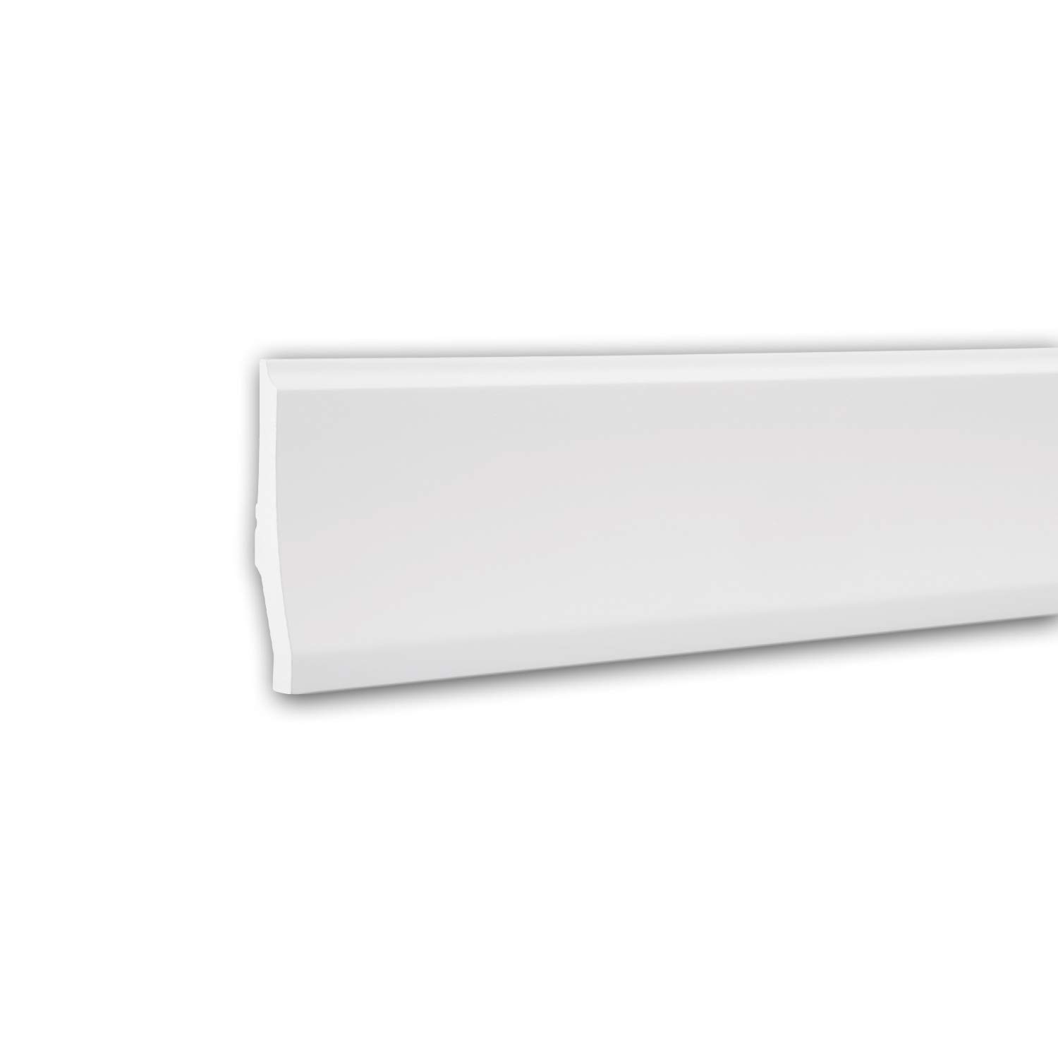 Plinthe mousse polyuréthane rigide 153104 Profhome 200x2.5x12cm profilé lisse