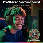 WESEARY Wireless Gaming Headset with Mic, 2.4GHz & Bluetooth 5.4 Headphones - Image 3