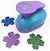 TECH-P Creative Life Shape Size 1.5- Inch(3cm-3.7cm) Multi-pattern Hand Press Album Cards Paper Craft Punch,card Scrapbooking Engraving Kid Cut DIY Handmade Hole Puncher,Paper Craft Punch. (Flower)