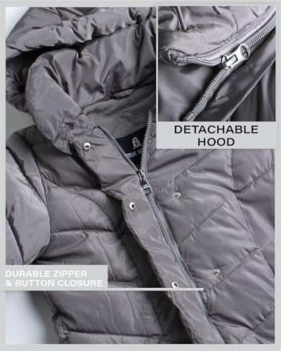 Steve Madden womens Plus-size Chevron Puffer Jacket4