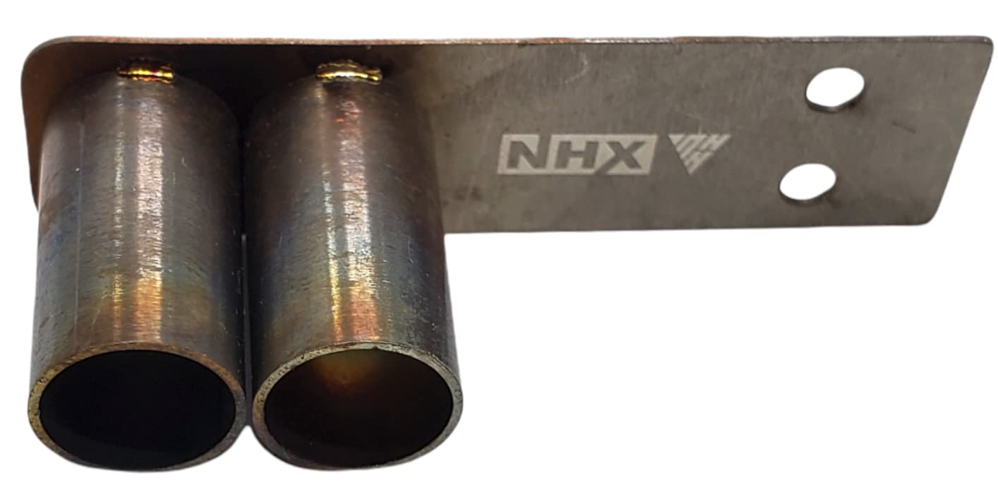 NHX RC Stainless Steel Dual Muffler Exhaust Pipe 2pcs 1/10 Scale Accessory