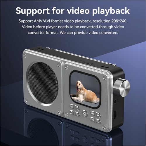 Radio portátil FM Tangxi con Bluetooth y reproductor MP3 miniatura 5