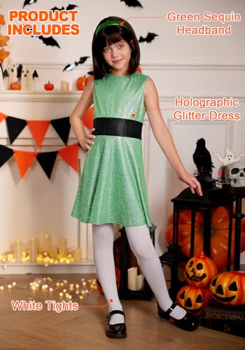 Vestido Mini Sin Mangas Brillante para Niñas 4-12 años miniatura 2