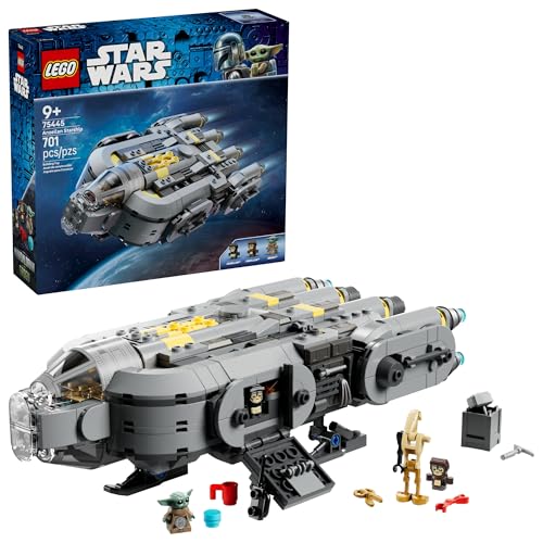 LEGO Star Wars: The Mandalorian and Grogu Anzellan Starship Building Toy - Build and...