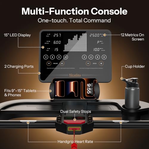 Image of Niceday TM3 Commercial Series Treadmills for Home Gym Use
