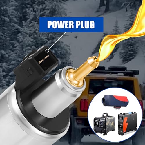2 Stück 12V 22ML Ölpumpe Kraftstoffpumpe mit Ölpumpendecke, Diesel Standheizung Ölpumpe Heizungspumpe Dosierpumpe, Kraftstoff pumpe für Auto Dieselheizung Dosierpumpe Standheizung Passend
