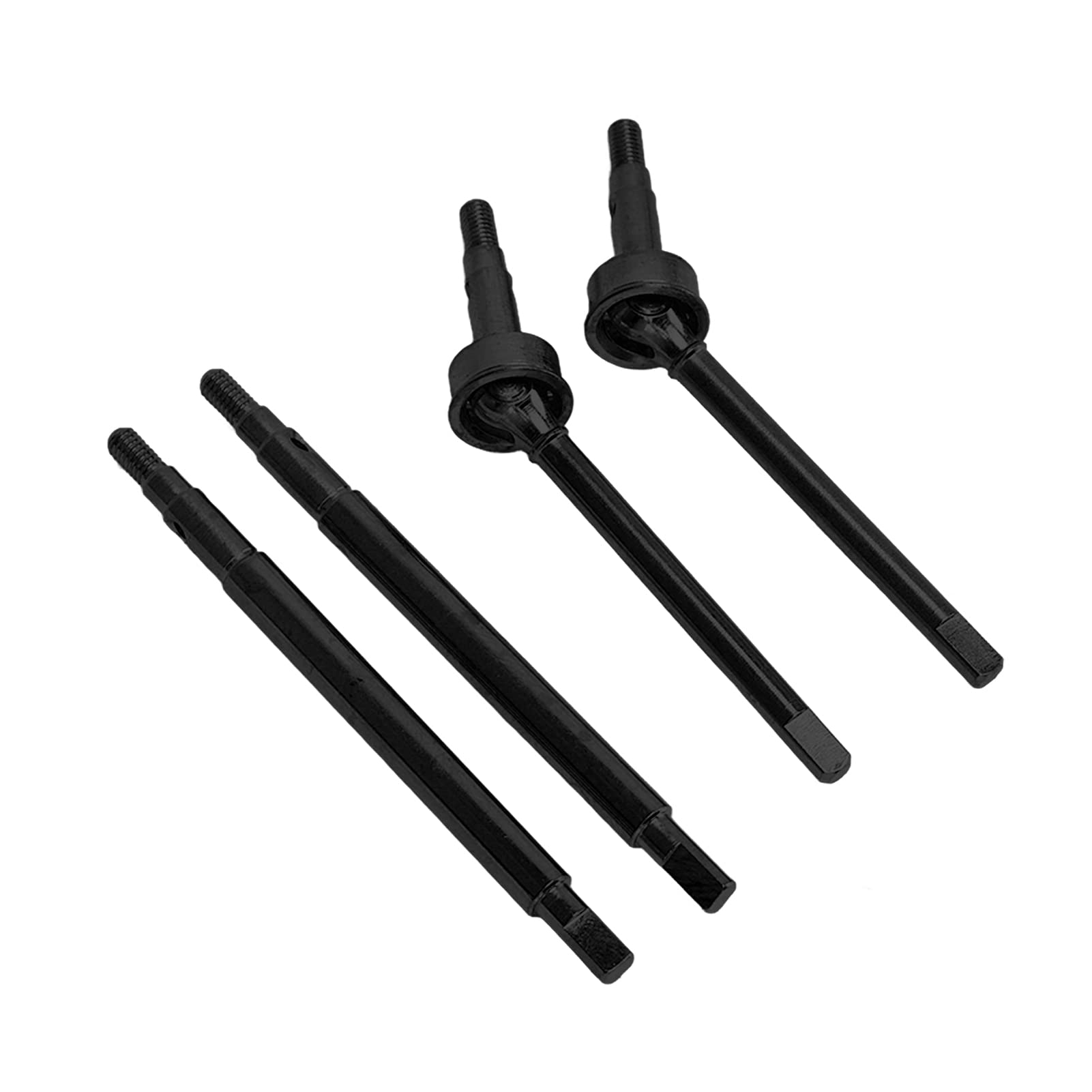 RC Car Przedni Tylny CVD Napęd Wał Mosiężny Przedłużenie Napędu Łącznik Wał Napędowy 1/18 (Black)