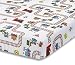 EVERYDAY KIDS Baby Boy Fitted Crib Sheet Choo Choo Train, 100% Soft Microfiber, Breathable and Hypoallergenic Baby Sheet, Fits Standard Size Crib Mattress 28in x 52in, Nursery Sheet