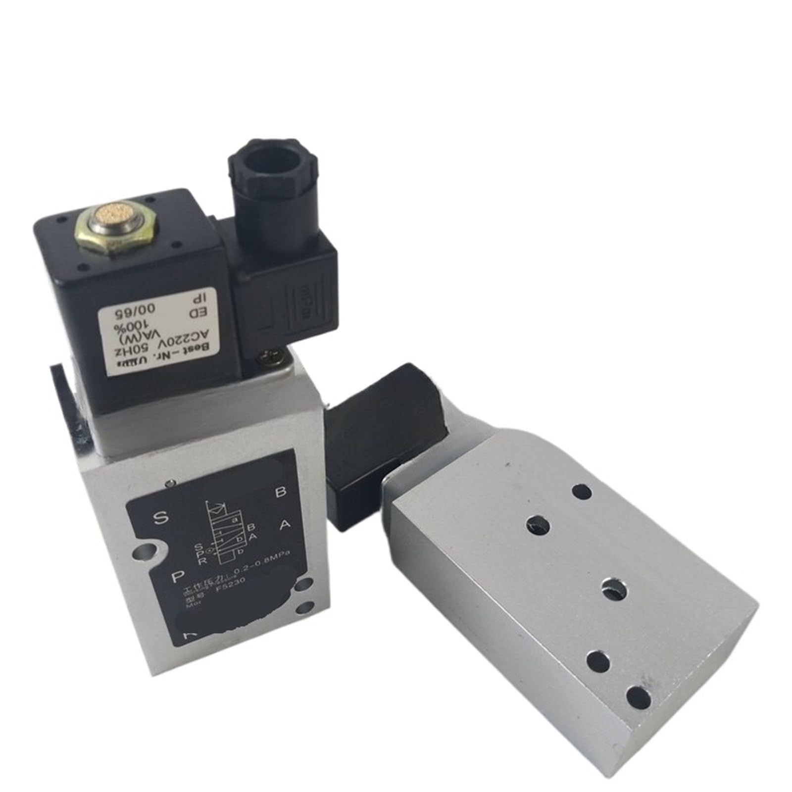 Électrovanne pneumatique F5230 G1/2 avec 5 voies et 2 positions AC220V