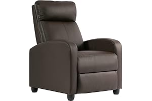 Recliner Chair Single Reclining Sofa Leather Home Theater Seating