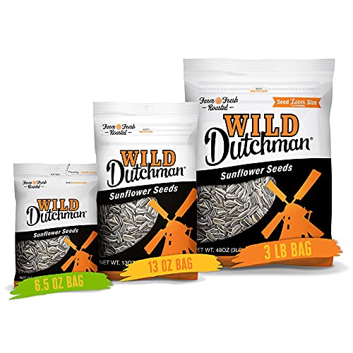 Wild Dutchman | Roasted Sunflower Seeds | Mouth Friendly Recipe for All Day Snacking | Original 13 oz (Pack of 12)