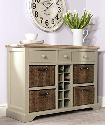 Navy Blue Buffet Sideboard Stained Top FREE DELIVERY 🚚 - Buffets - View #2