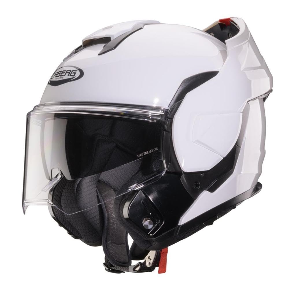 Casque rabattable CABERG Trip Mono blanc S modulable routier - 4