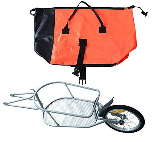 aosom single wheel bike trailer