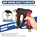 DUSICHIN Foam Cannon Short Pressure Washer Gun 1/4 Inch Quick Connector,Car Wash Foam Gun with 5 Pressure Washer Nozzle Tips 3/8'' Swivel Quick Connector,Additional Orifice Nozzle 1.04mm Car Washing