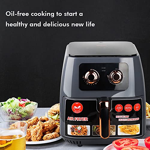 AJIEYMXD 7Q Air Fryer Review (2025): Oilless Cooking & Easy Clean 2 AJIEYMXD Electric Air Fryer in action