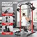 OPPSDECOR All in One Smith Machine, 1400LBS Multi-Functional Smith Machine Home Gym, Squat Rack with LAT-Pull Down System, Power Rack with Barbell Bar, Power Cage with Attachments Full Body Training