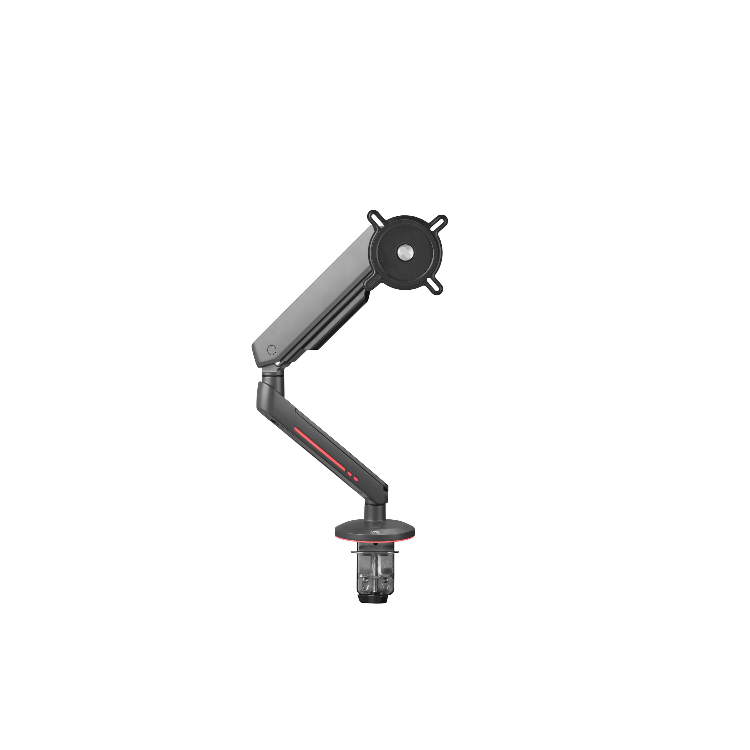 One For All Universal Gaming Monitor Arm for 21-45 Inch Screens - VESA 75/100mm - Heigh adjustment with Tilt (80°), Swivel (180°) and Rotate (360°) - Max weight - 14 kg per screen - Black (DM8110)