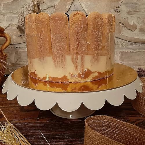 Image of Adaamya� Cake Board /Cake Base /Cake Mold /Cake Tray for Restaurants, Bakery, Home - Round Gold Color (10, 8 inch)