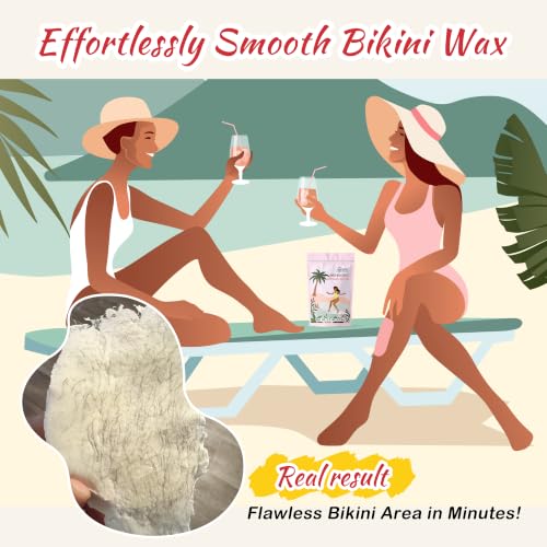 Image of Ajoura 2.5 lb Unscented Hard Wax Beads for Hair Removal, Brazilian Bikini Wax Refill for Full Body Women Men, Ideal for Legs, Face, Brazilian, Bikini, and Underarms, at Home Waxing for Sensitive Skin