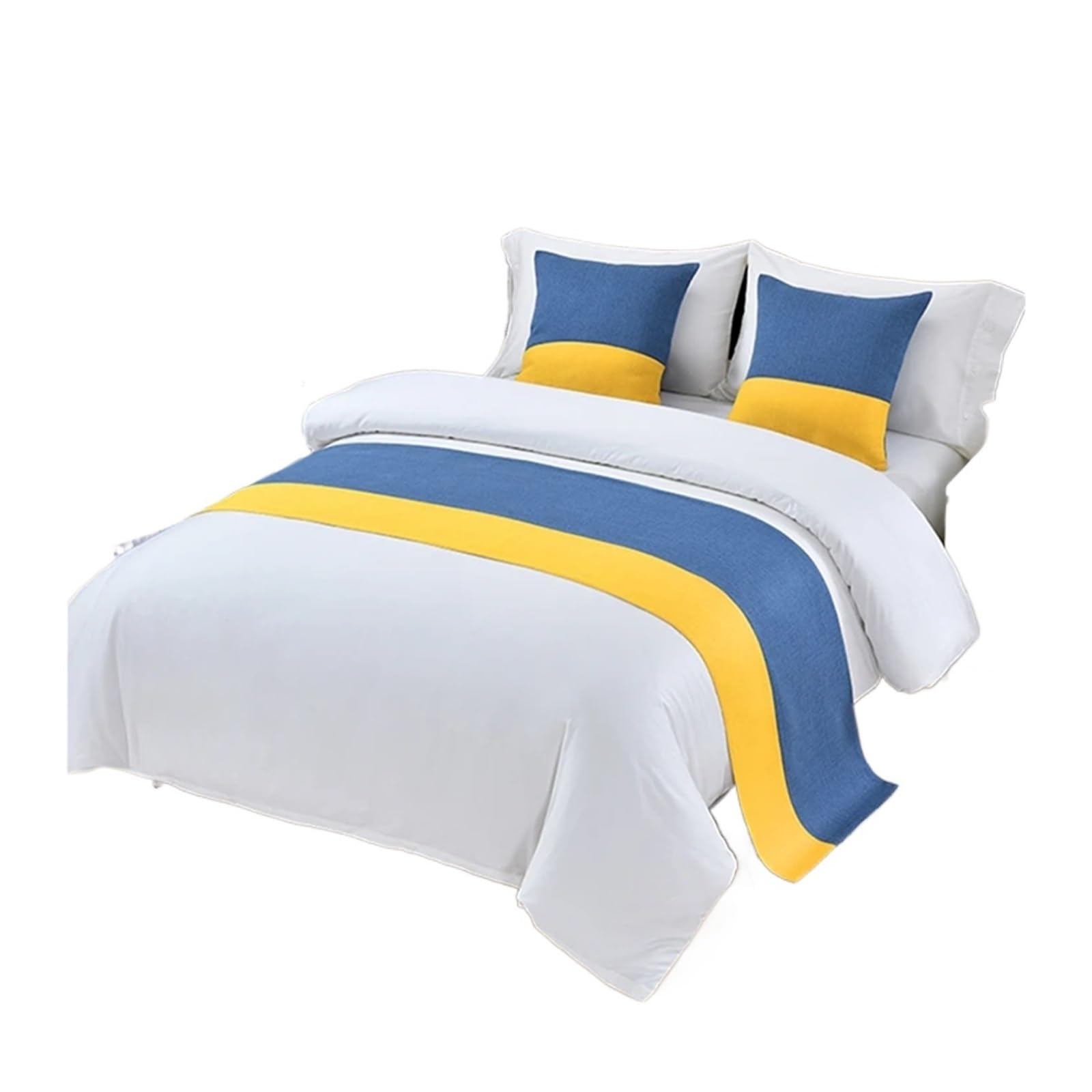 SHENJMAI Bed Runner Bed Table Runner Flag Hotel Cupboard Bedding Decor for Home Parlor Wedding Room(L,50x180cm)