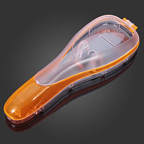 Toolcool Universal Men's Razor Blades Travel Holder Box Manual Shaver Organizer Storage For Gillette Series Color Orange (Package included:1PCS)