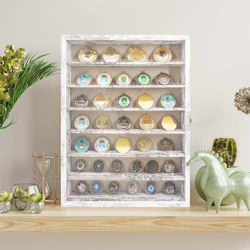 Image of Shadow Boxes Display Cases 16x20 with Removable Shelves, 2.2 Inch White Deep Shadow Box Frame for Keepsake Collectibles, Coins Military Medals Pins Wedding Flowers