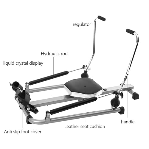 Artudatech Home Gym Adjustable Exercise Rowing Machine Rower Double Hydraulic Resistance - Image 4