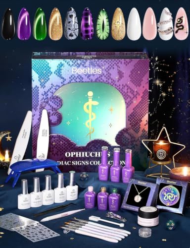 Image of Beetles The Ophiuchus Sign Lucky Box Ophiuchus Zodiac Gel Nail Polish Kit