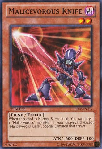 YU-GI-OH! - Cuchillo Malicevorous (SHSP-EN005) - Shadow Specters - 1ª Edición - Común