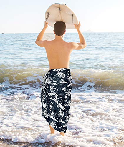 HAPPY BAY Men's Pareo Sarong Wraps Bath Swim3
