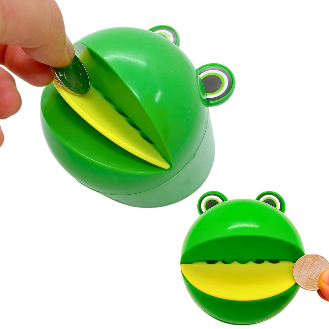 Amazon.co.jp: パックリカエル貯金箱 ぱっくり食べる オフィス 販促品