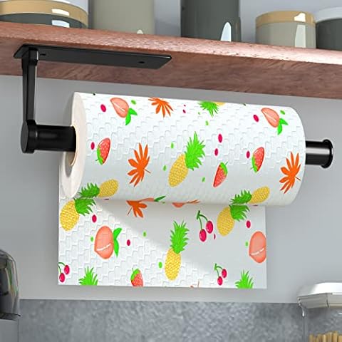 Fishoney Portarrollos Cocina con Adhesivo y Tornillo Cover