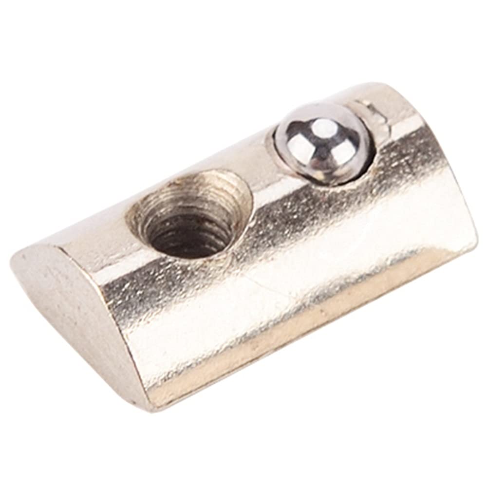 M3 M4 M5 M6 M8 Roll In Spring T Tuerca con Bola para la extrusión de Aluminio con Perfil 20/30/40/45 Perfil de Aluminio DaJiKan (Size : 45 M6 20pcs)