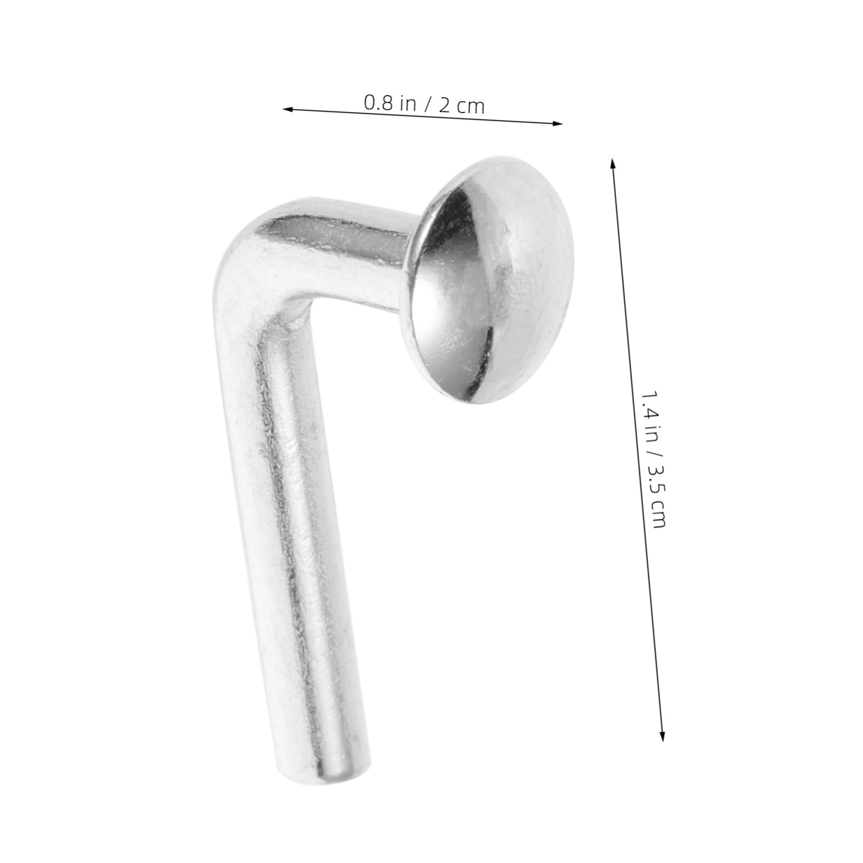 ARTIBETTER 100pcs Iron Rivets Accessories for Bolts Heavy Duty Hooks an Fittings Universal Pallet Rack Drop Pin Pallet Racking Pin Pallet Rack Clips Pallet Racking Accessories J Bolt Silver