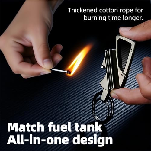 Encendedor llavero reusable multiuso impermeable para camping miniatura 4