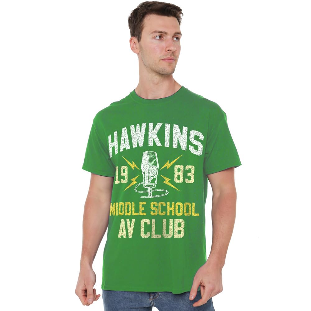 Stranger Things Hawkins Middle School T-Shirt Green M