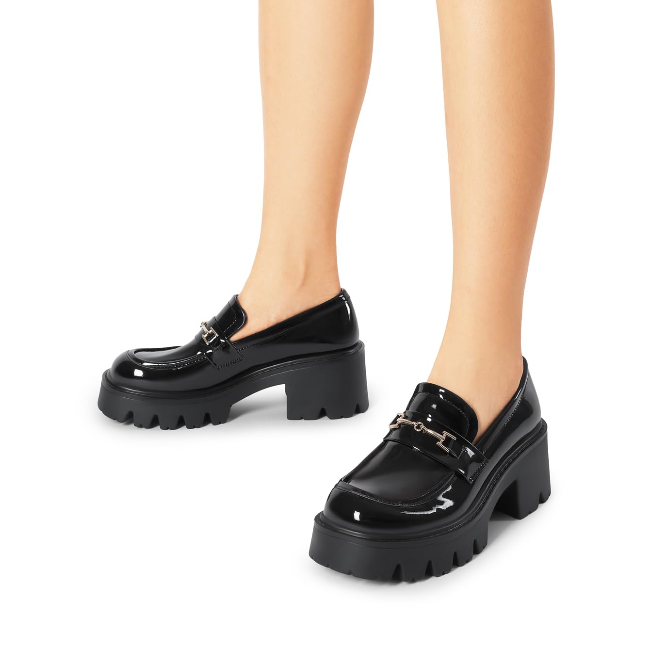 DREAM PAIRS Preppy Mocassini da Donna con Plateau Classico Comode Eleganti Casual con Lavoro