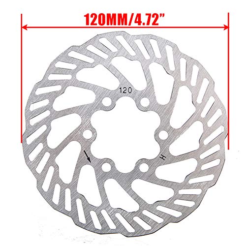 heiyun 120mm 140mm 160mm 180mm 203mm CNC Bicycle Parts Road MTB Rotors Stainless Steel Bike Brake Rotor Bicycle Brakes Bike Disc Brake Brake Discs(120mm)