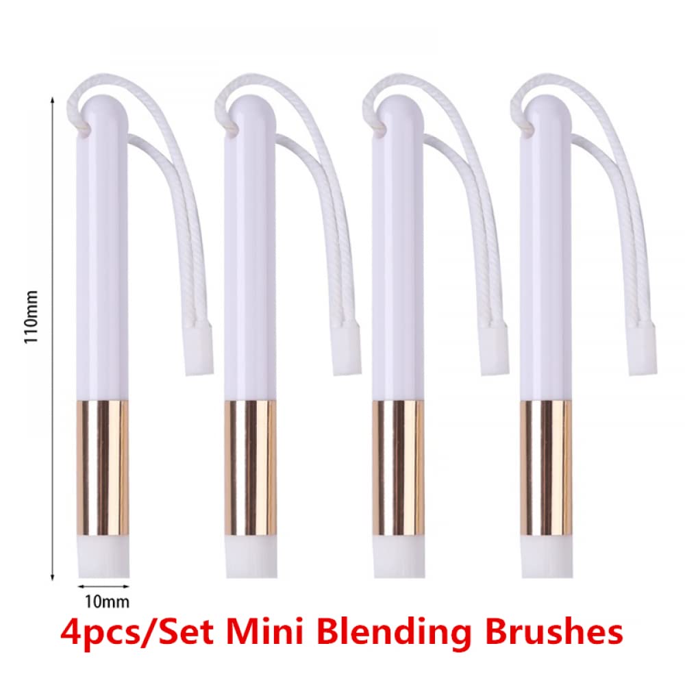 Lot de 4 mini pinceaux mélangeurs pour mélanger l'encre une brise pour bricolage, scrapbooking, cartes, peinture, petits pinceaux, outils à main, pinceaux de peinture pour peinture, fournitures