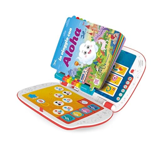 Clementoni - Sapientino-Girapage-Kinder, Lernspiel 2 Jahre, interaktives Buch, elektronisch sprechend, Akustisches Lernen, Ansatz zum Lesen, mit Batterien, Farbe Italienisch, 16430
