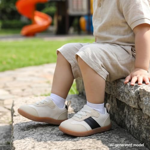WIDE TOE BOX Toddler Boys Girls Barefoot Shoes Beige White Toddler Size 10 by WIDE TOE BOX - Used condition - Image 9