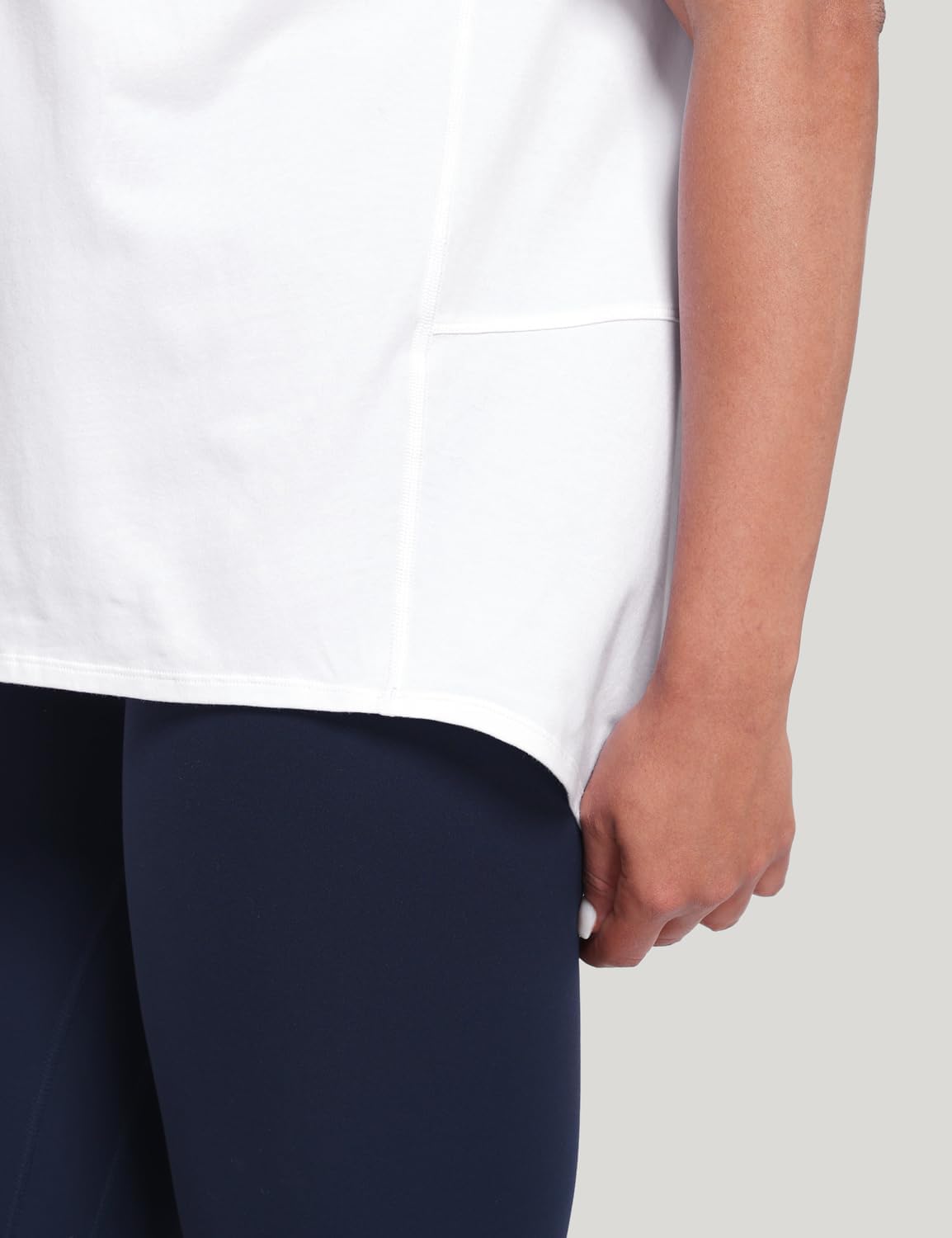 HeyNuts Women's Pima Cotton Short Sleeve Workou Shirt Boat Neck Loose Fit T-Shirts Athletic Tops Casual Shirts - Image 6