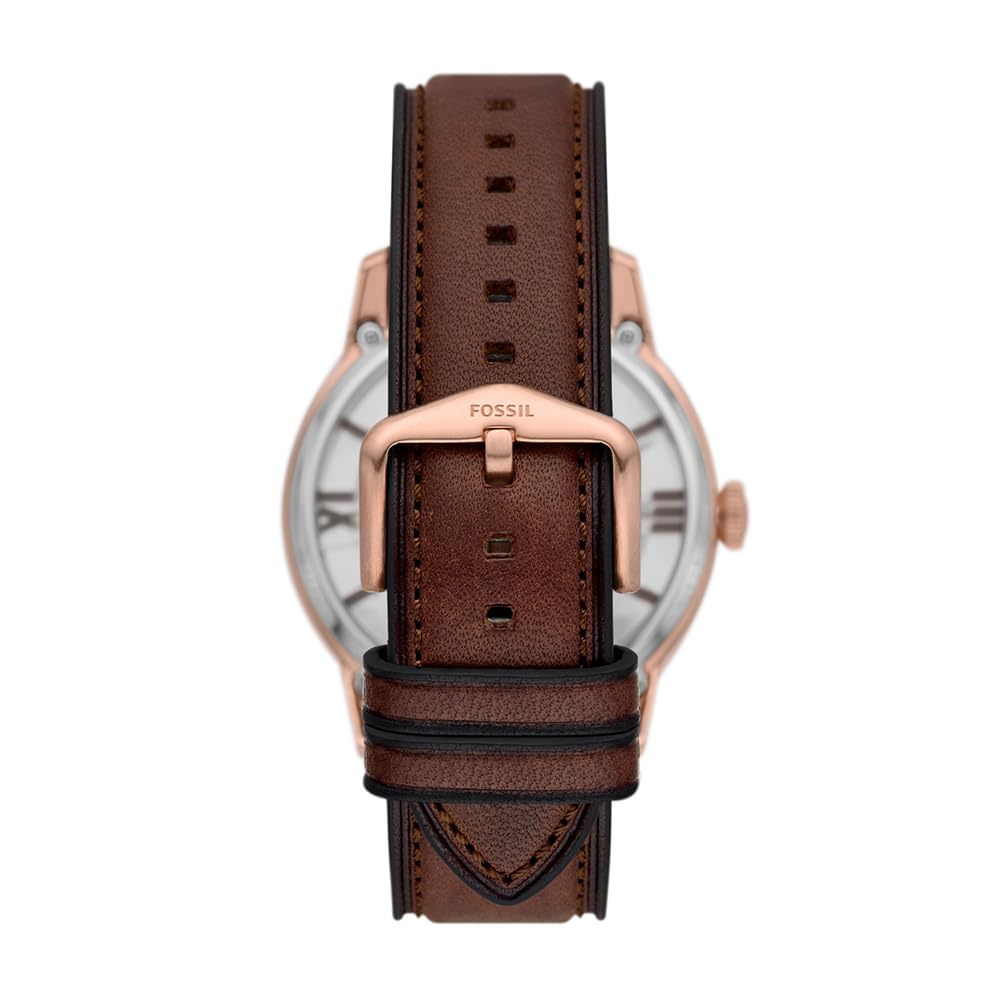 Fossil Orologio Townsman da uomo, Movimento automatico a tre lancette con cinturino in acciaio inossidabile o in pelle