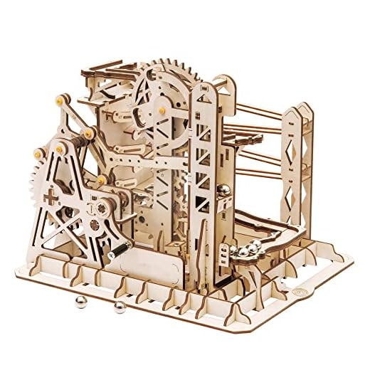 ROBOTIME 3D Puzzle Engineering Toys STEM Learning Kits Wooden Laser-Cut Model Kit Best Mechanical Gears Toy Gifts