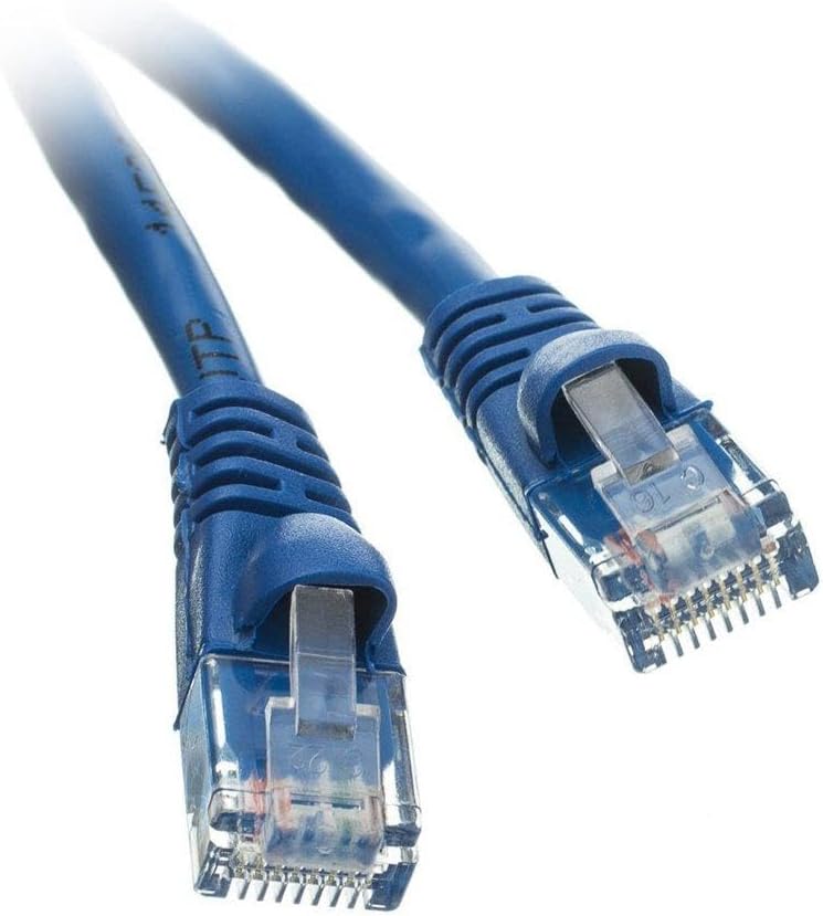 ACL 3 Feet RJ45 Snagless/Molded Boot Blue Cat5e Ethernet Lan Cable, 10 Pack