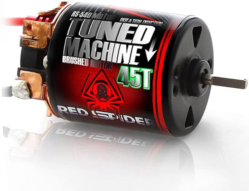 RC Car Motor Waterproof 540 Brushed Motor 15T 25T 35T 45T 55T 80T for 1/10 RC Crawler Car Axial SCX10 Scx24 Traxxas TRX4 AXI03007 90046 D90 Redcat Gen8 RC Monster Short Truck Car Boat (45T)