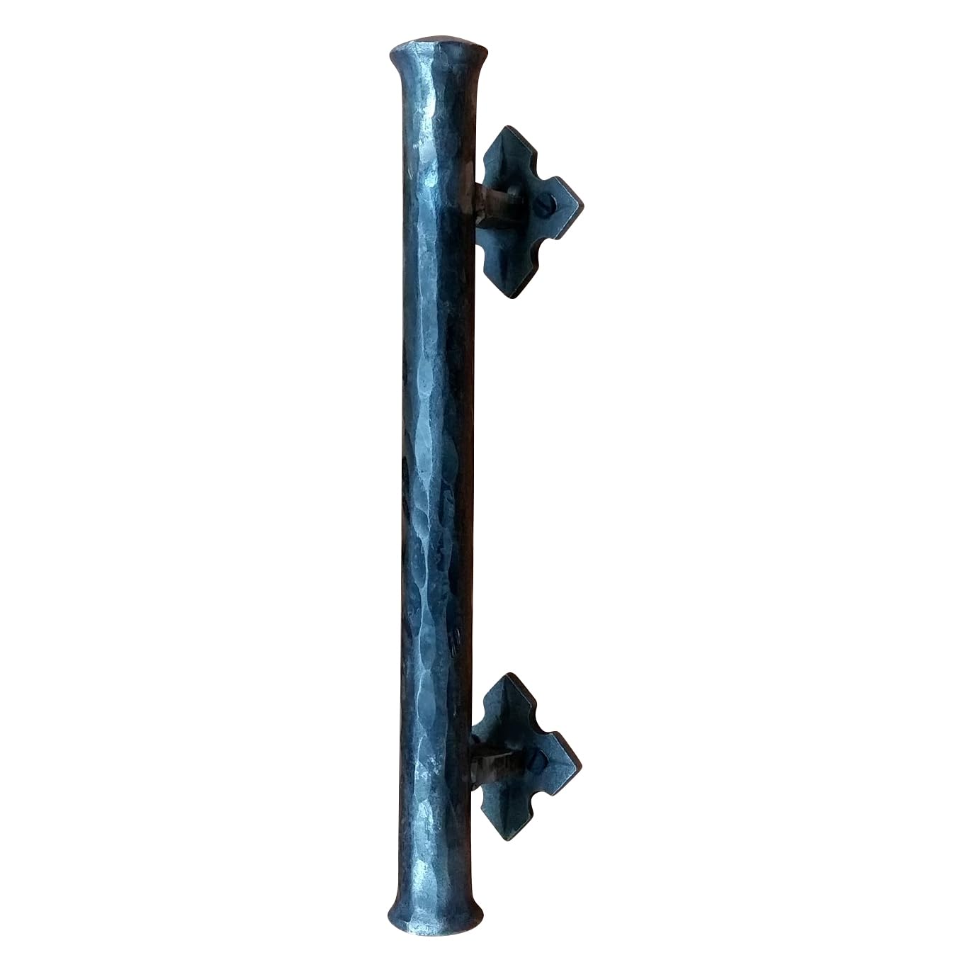 Wild West HardwareBarn Door Handle - Door Pull - Round Bar Distressed - 16" Length - 1" Dia. - Black Powder Coat Finish - Sold Individually