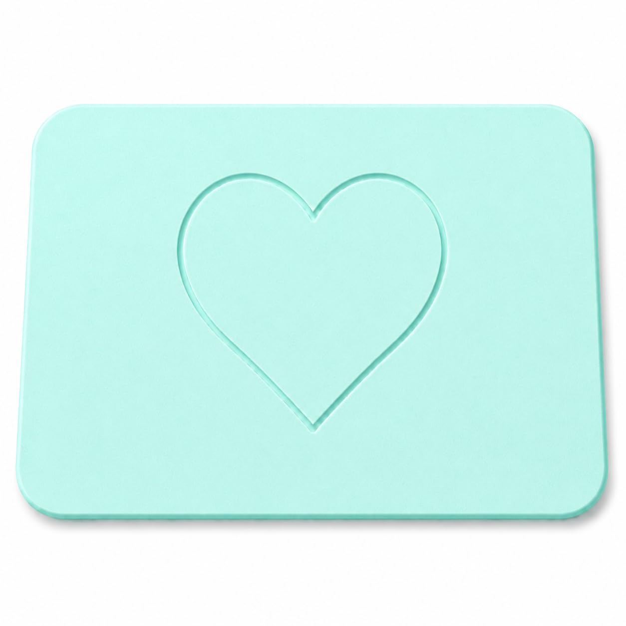 Tappeto Bagno Diatomite 60 x 39 cm - Tappeto Bagno in Pietra Antiscivolo e Assorbente per Doccia e Vasca - Asciugatura Rapida - Base in Gomma e 1 Carta Abrasiva - Colore Verde