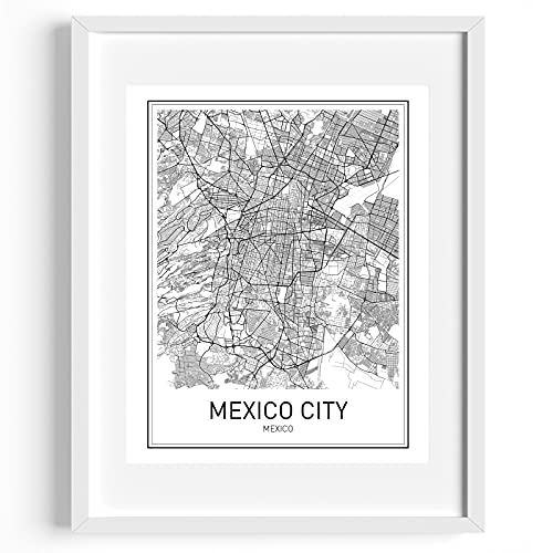 Mexico City Poster Mexico City Map City Map Posters Map Print Mexico Print Mexico Map Of Mexico City Wall Art Minimal City Print City Maps Modern Map Art Map Wall Art 8X10 #TOP2